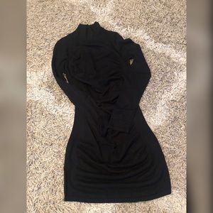Long sleeve little black dress